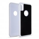 Wholesale iPhone X (Ten) Magic Anti-Gravity Material Case Sticks to Smooth Surface (White)